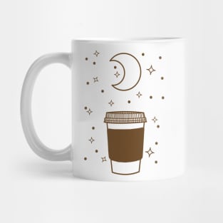 cute coffee night lineart Mug